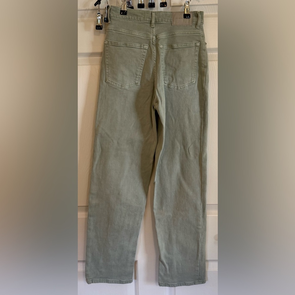 Everlane The Way-High Jean Organic Cotton Sage Green -   Size 24 Tall - Picture 2 of 8